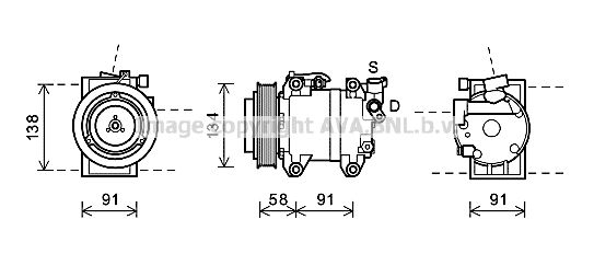 AVA QUALITY COOLING kompresorius, oro kondicionierius DNK344